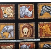 African animals by Timeless Treasures C5570 African animals by Timeless Treasures C5570